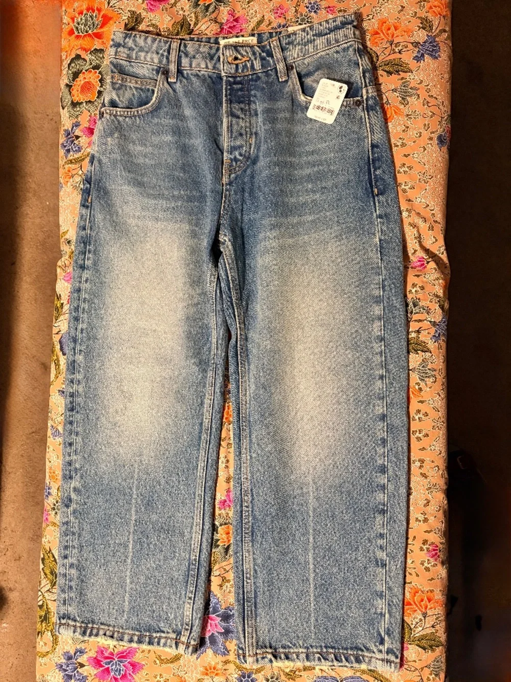 Free People Deep Trance Low Rise Boyfriend Jeans NWT FROM BEYOND, Size 25